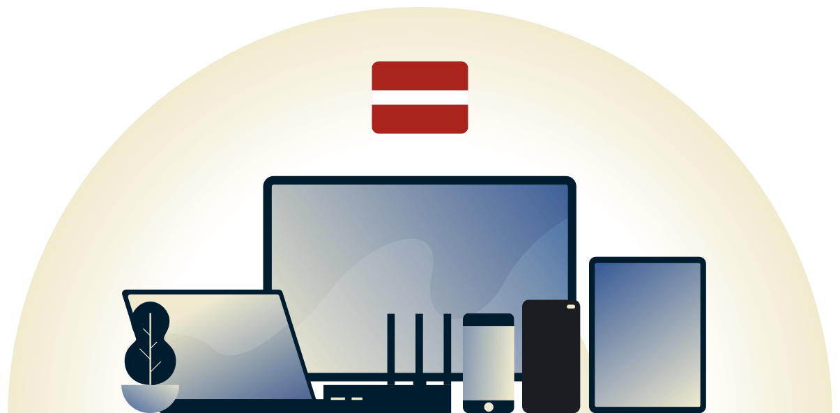 様々なデバイスを守るラトビアのVPN