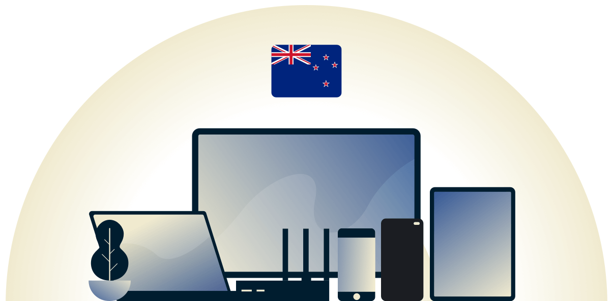 Nieuw-Zeeland VPN beschermt allerlei apparaten.
